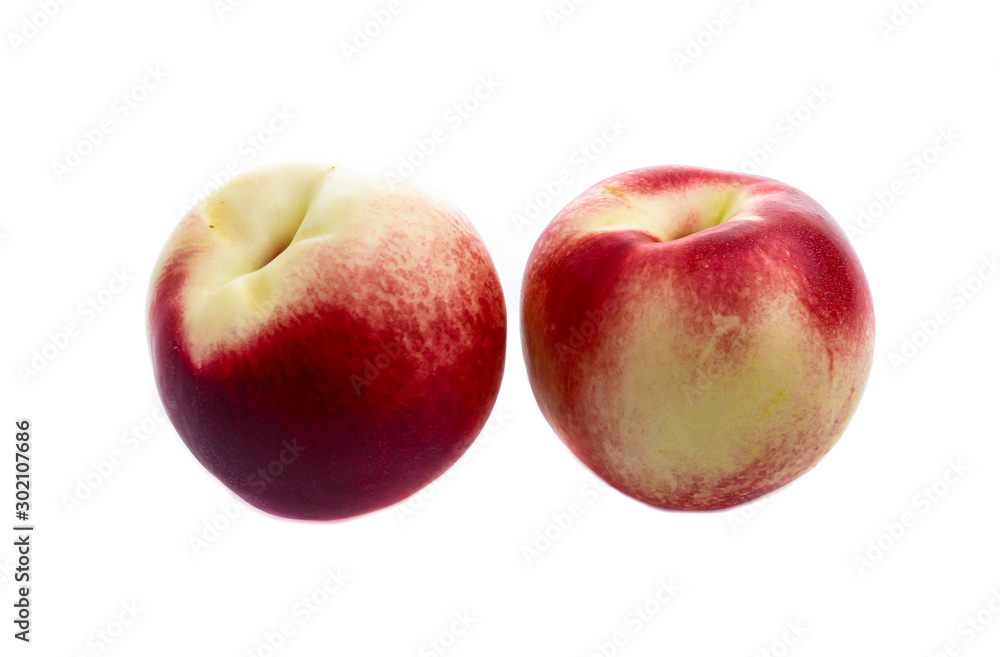nectarines isolated on white background nectarines isolated on white background