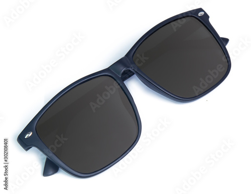 SUNGLASSES with Multicolor Mirror Lens isolated on white background