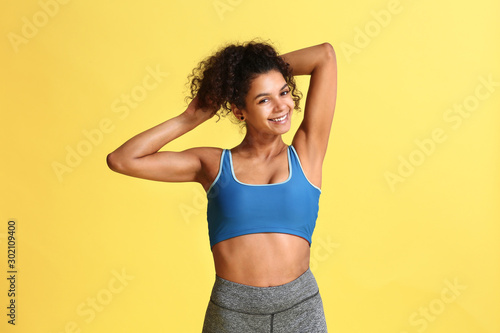 Sporty African-American wom...