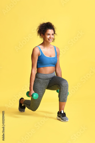 Sporty African-American wom...