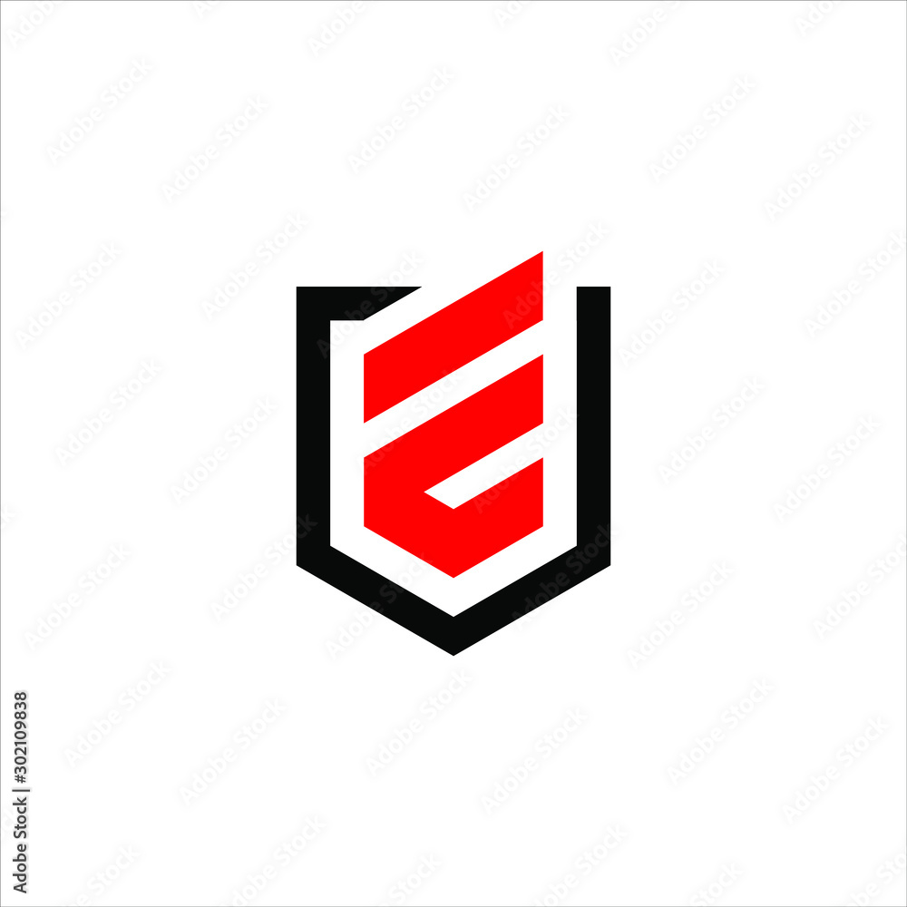 Illustration Vector Graphic of Letter E Shield Logo Design Illustration Vector Graphic of Letter E Shield Logo Design