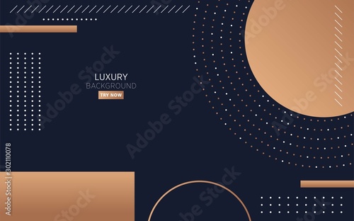 luxury premium black abstract background with circle dots and line,can be used in cover design, poster, flyer, book design, website backgrounds or advertising. vector illustration.
