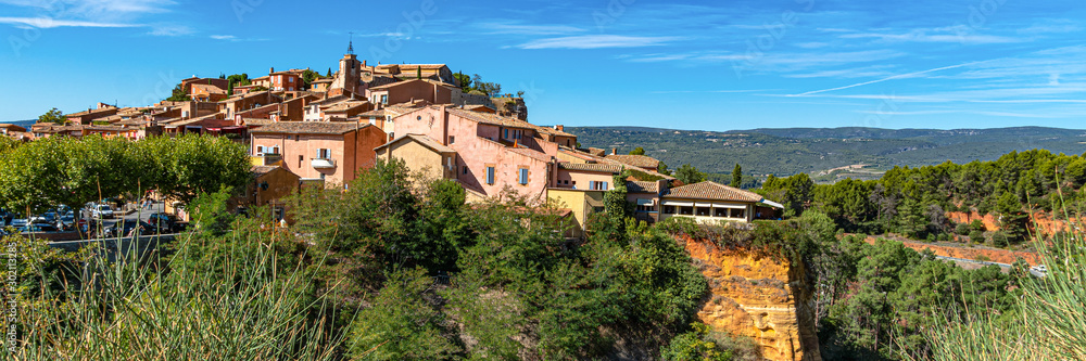 Roussillon village. One of the most impressive villages in France