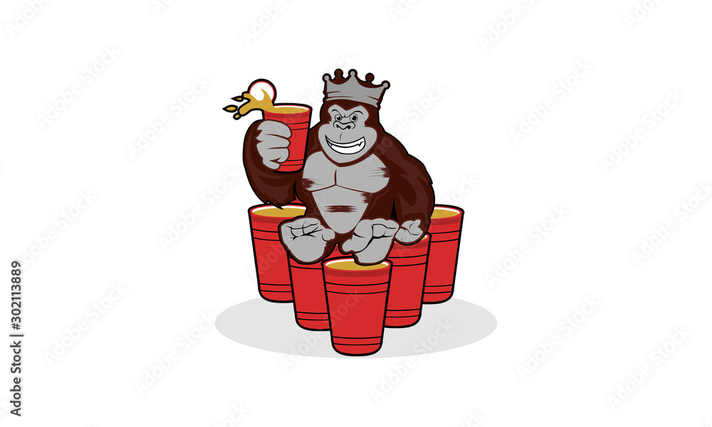 logo gorilla beer Stock Vector Adobe Stock logo gorilla beer Stock Vector Adobe Stock