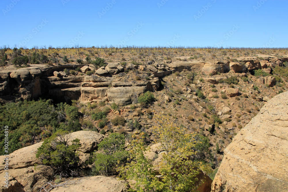 National archaeological park Mesa Verde in Colorado, USA