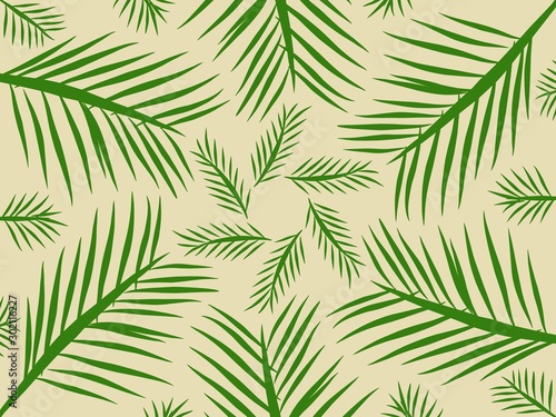 art of seamless pattern of leaf shapes. suitable for wallpaper etc.