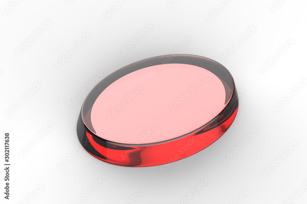 Blank paper weight for branding and promotion. 3d render illustration. Blank paper weight for branding and promotion. 3d render illustration.