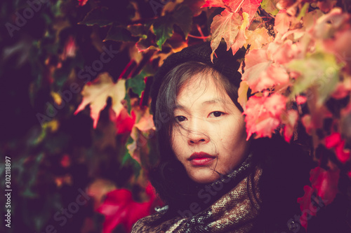 Canvas Print Asian woman fashion portrait