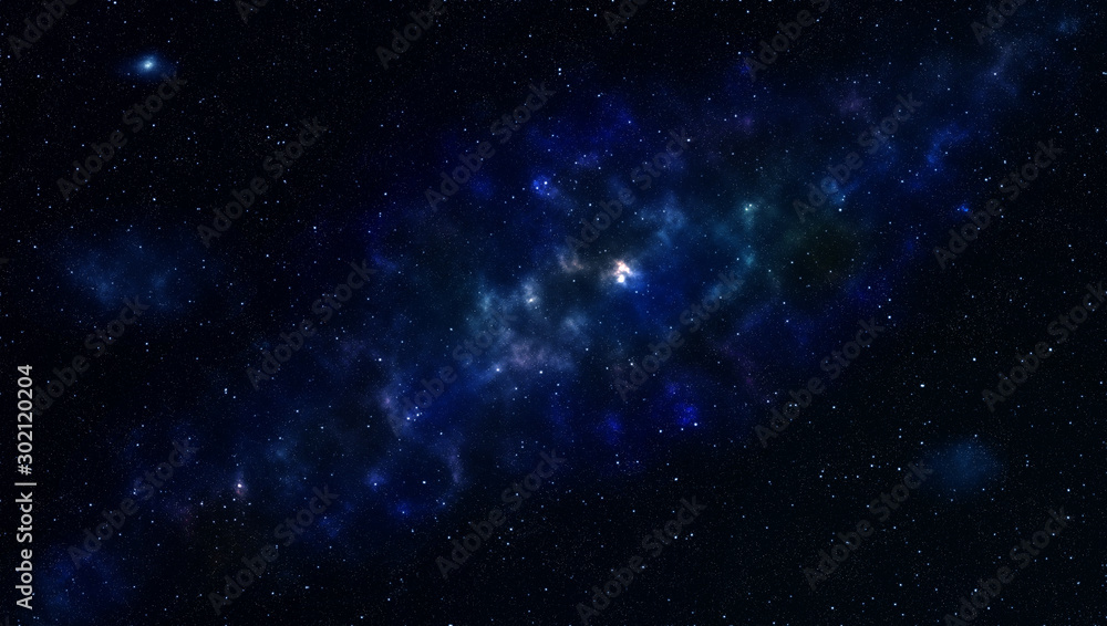abstract background with stars and nebula