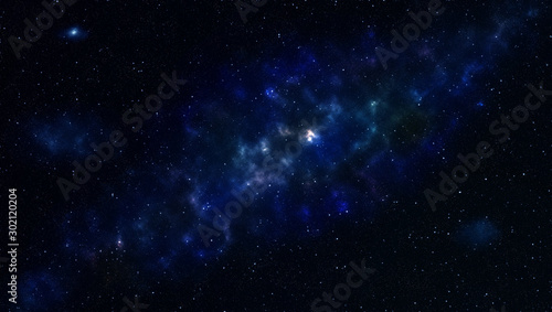 abstract background with stars and nebula