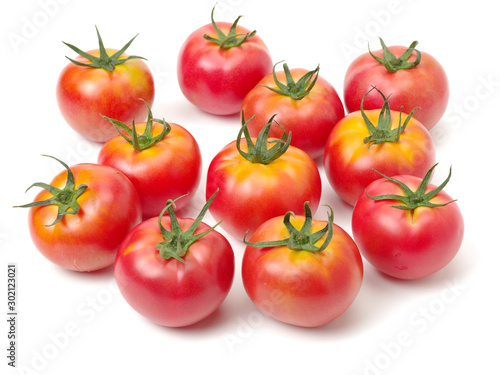 fresh tomato isolated on white background