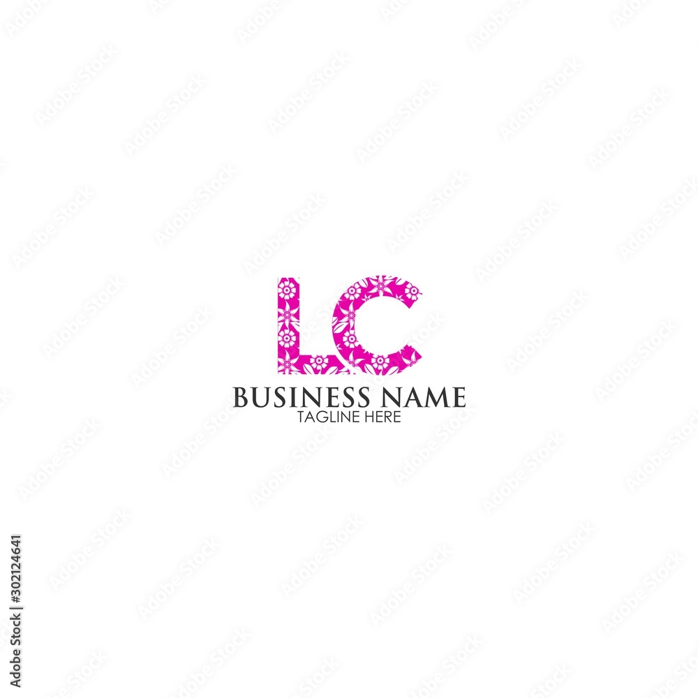 Letter LC Luxury Flower Logo vector