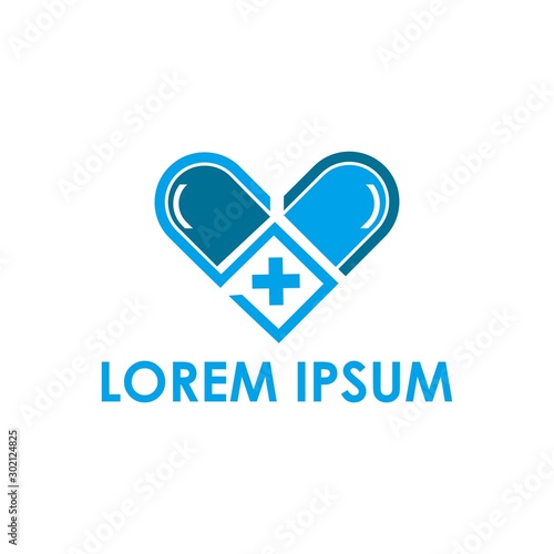 pharmacy care logo , pharmacy logo template vector