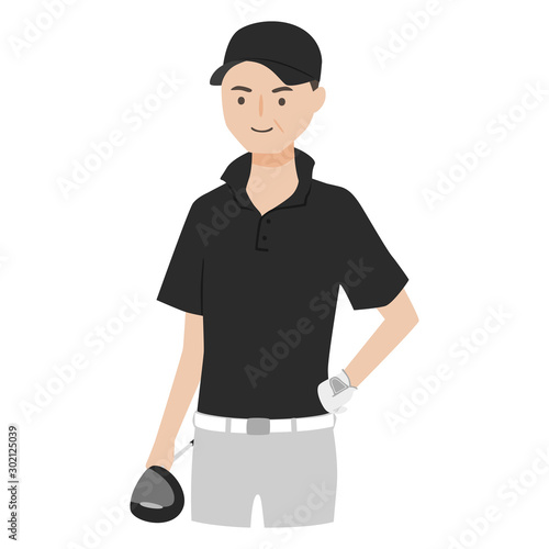 男性のイラスト ゴルフのドライバーを持っている男性 Stock Vector Adobe Stock 男性のイラスト ゴルフのドライバーを持っている男性 Stock Vector Adobe Stock