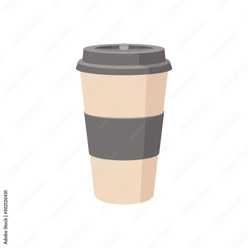 Premium Vector  Contour cup with coffee and foam on a transparent