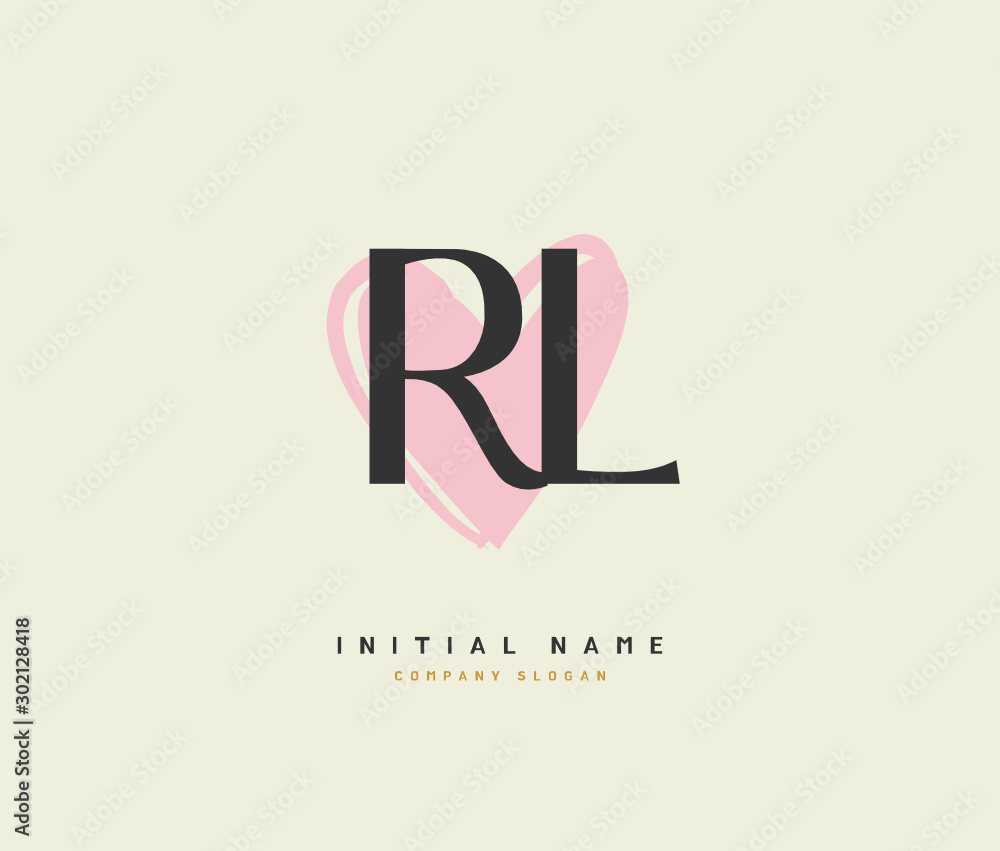 R L RL Beauty vector initial logo, handwriting logo of initial signature, wedding, fashion, jewerly, boutique, floral and botanical with creative template for any company or business. R L RL Beauty vector initial logo, handwriting logo of initial signature, wedding, fashion, jewerly, boutique, floral and botanical with creative template for any company or business.
