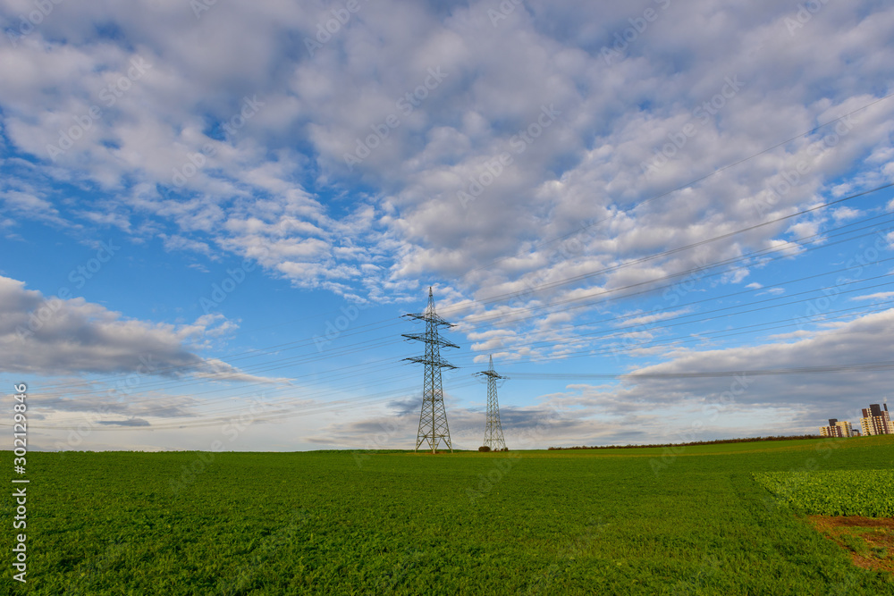 Hochspannungsleitungen