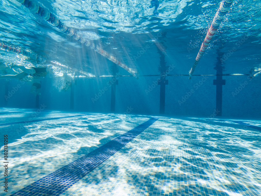 view of poll underwater sunlight through water