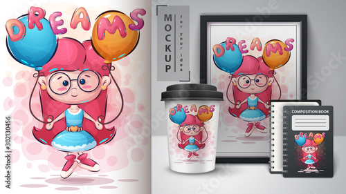 Dreams girl poster and merchandising