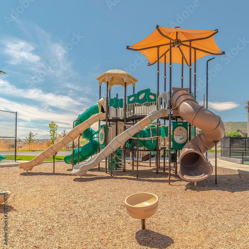 Photography Square Outdoor playground on sunny day with no people