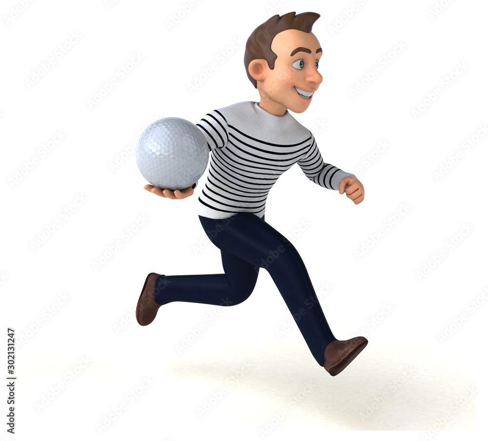 Fun 3D cartoon casual character Fun 3D cartoon casual character