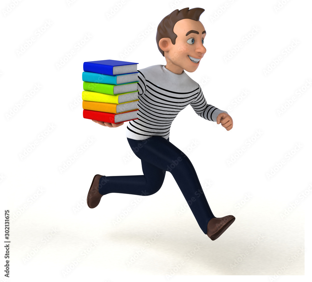 Fun 3D cartoon casual character Fun 3D cartoon casual character
