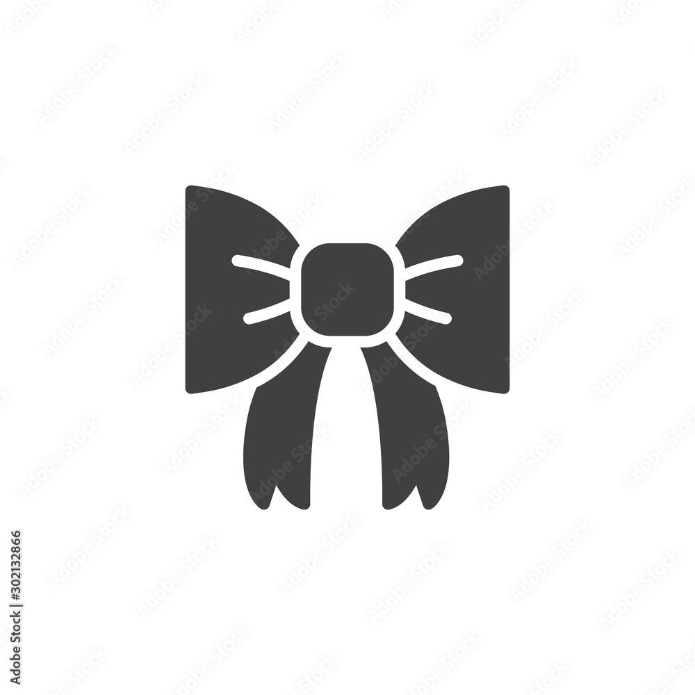 Christmas bow vector icon. filled flat sign for mobile concept and web design. Xmas decoration bow glyph icon. Symbol, logo illustration. Vector graphics Christmas bow vector icon. filled flat sign for mobile concept and web design. Xmas decoration bow glyph icon. Symbol, logo illustration. Vector graphics