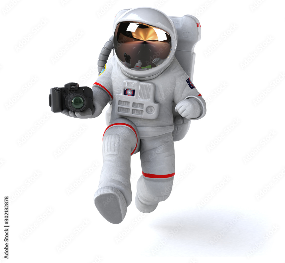 Fun astronaut - 3D Illustration Fun astronaut - 3D Illustration