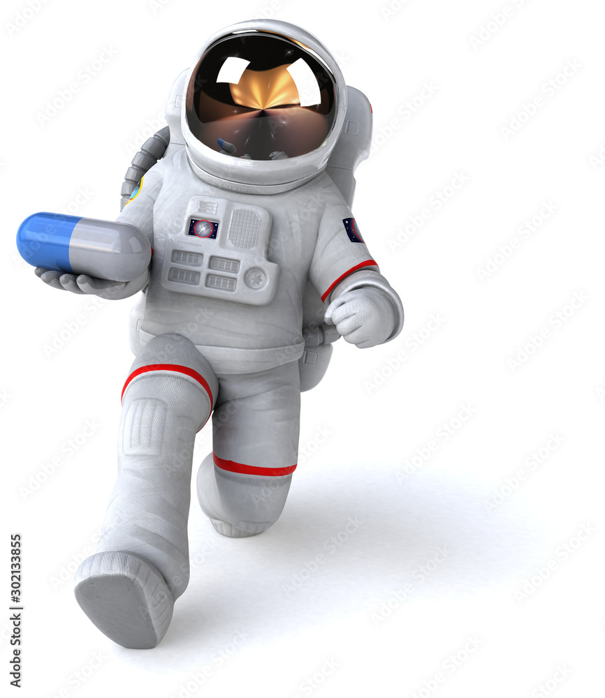 Fun astronaut - 3D Illustration Fun astronaut - 3D Illustration