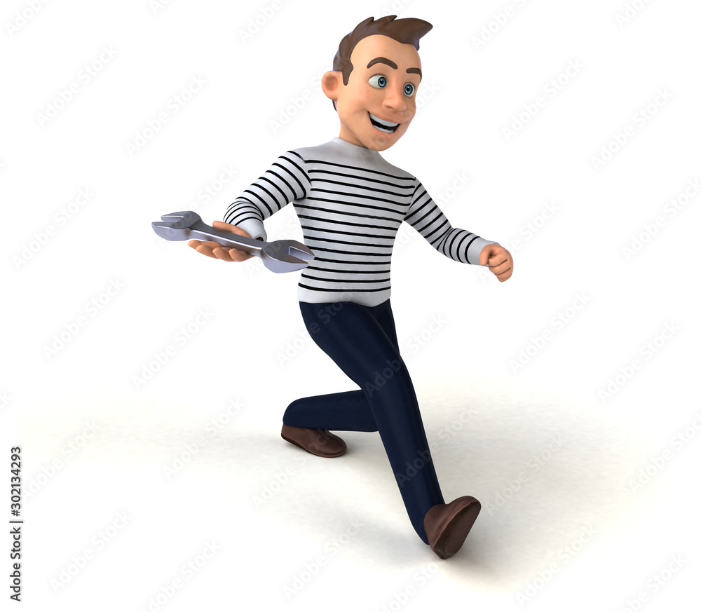 Fun 3D cartoon casual character Fun 3D cartoon casual character