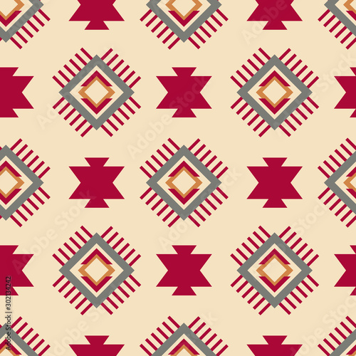 Tribal southwestern native american navajo seamless pattern