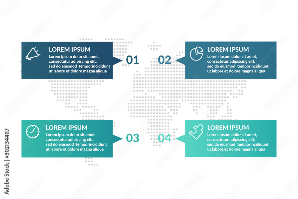 step or process infographic template design . infographic concept for ...