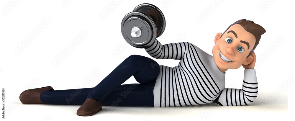Fun 3D cartoon casual character Fun 3D cartoon casual character