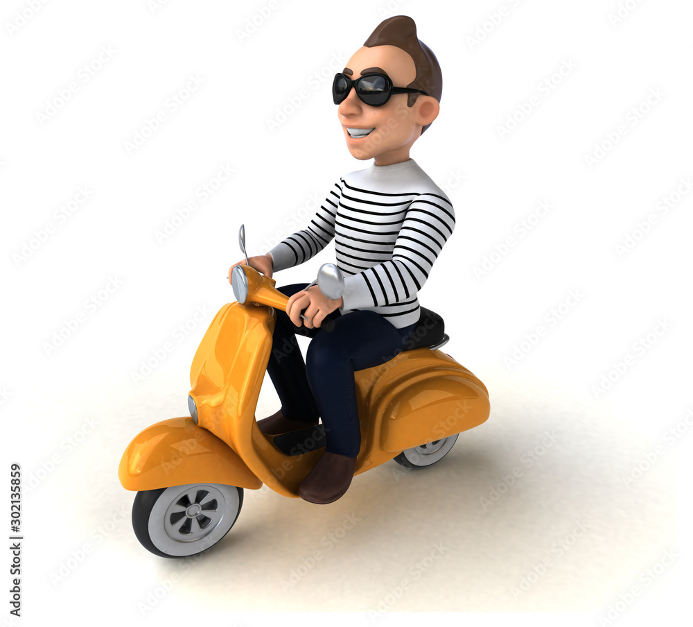 Fun 3D cartoon casual character Fun 3D cartoon casual character