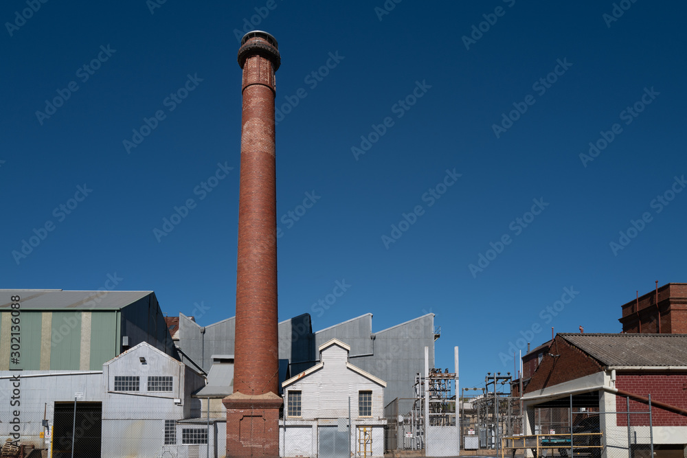 Fototapeta premium Old factory roof lines