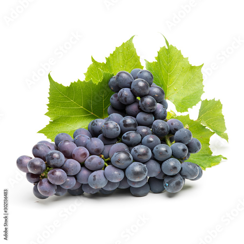 Grapes on a white background 