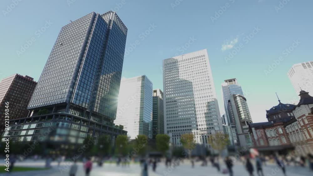 東京駅 丸の内駅前広場の風景 東京駅 丸の内駅前広場の風景