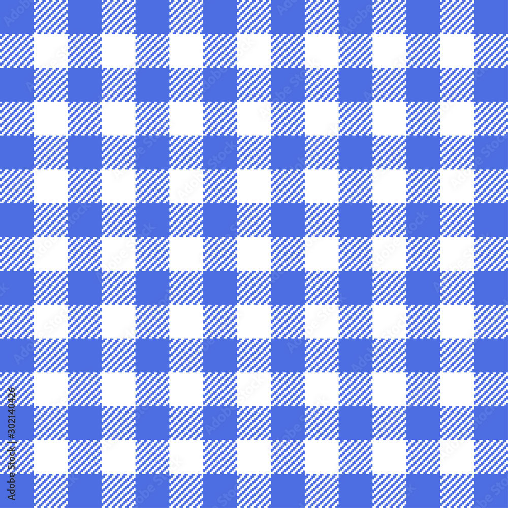 Blue Gingham seamless pattern. Blue Gingham seamless pattern.