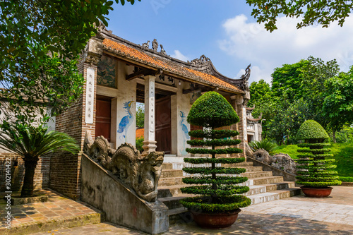 Scenery of Thuong shrine (den Thuong) in ancient Co Loa citadel, Vietnam. Co Loa was capital of Au Lac (old Vietnam), the country was founded by Thuc Phan (An Duong Vuong) about 2nd century BC. photo