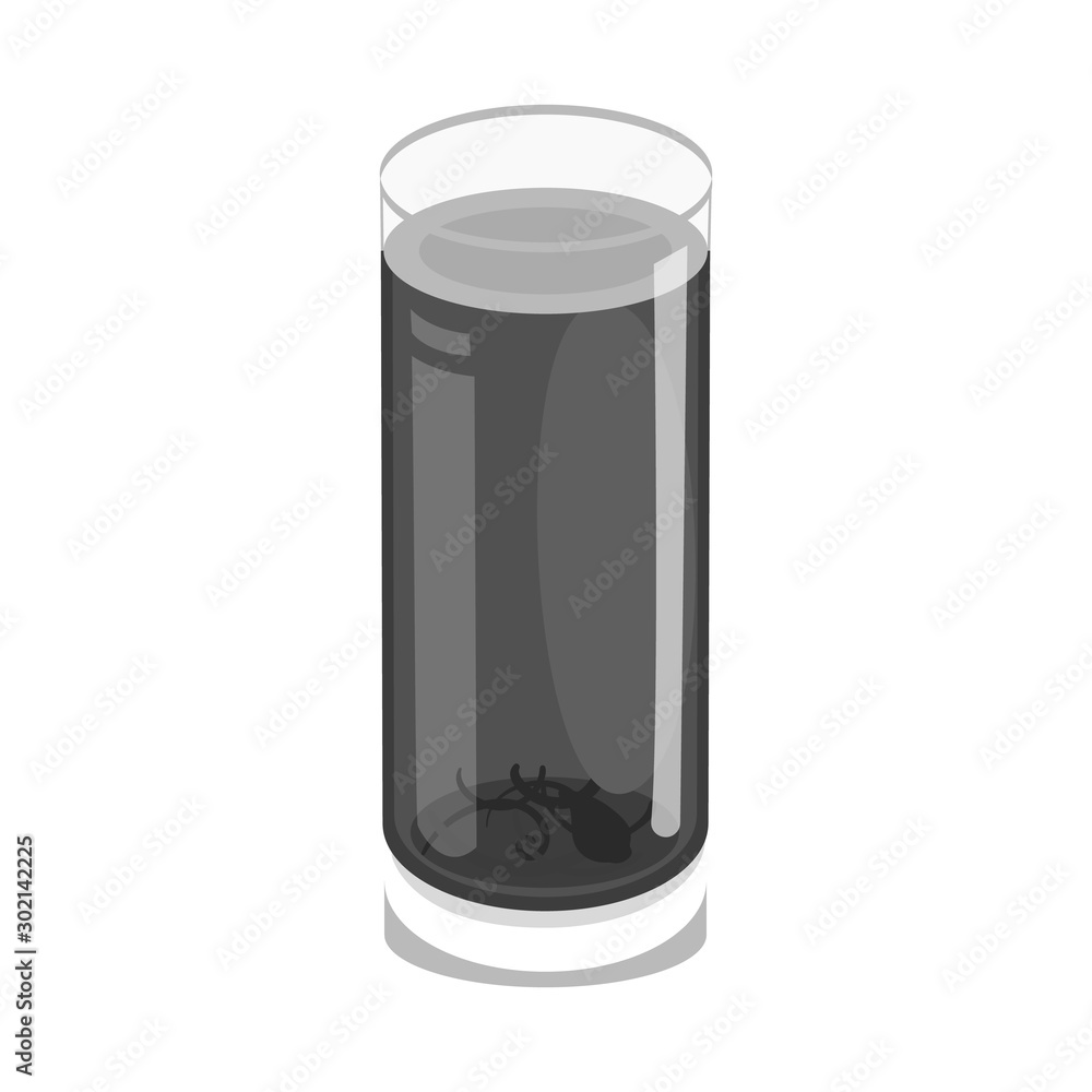 Vector design of glass and mug sign. Web element of glass and hibiscus vector icon for stock. Vector design of glass and mug sign. Web element of glass and hibiscus vector icon for stock.