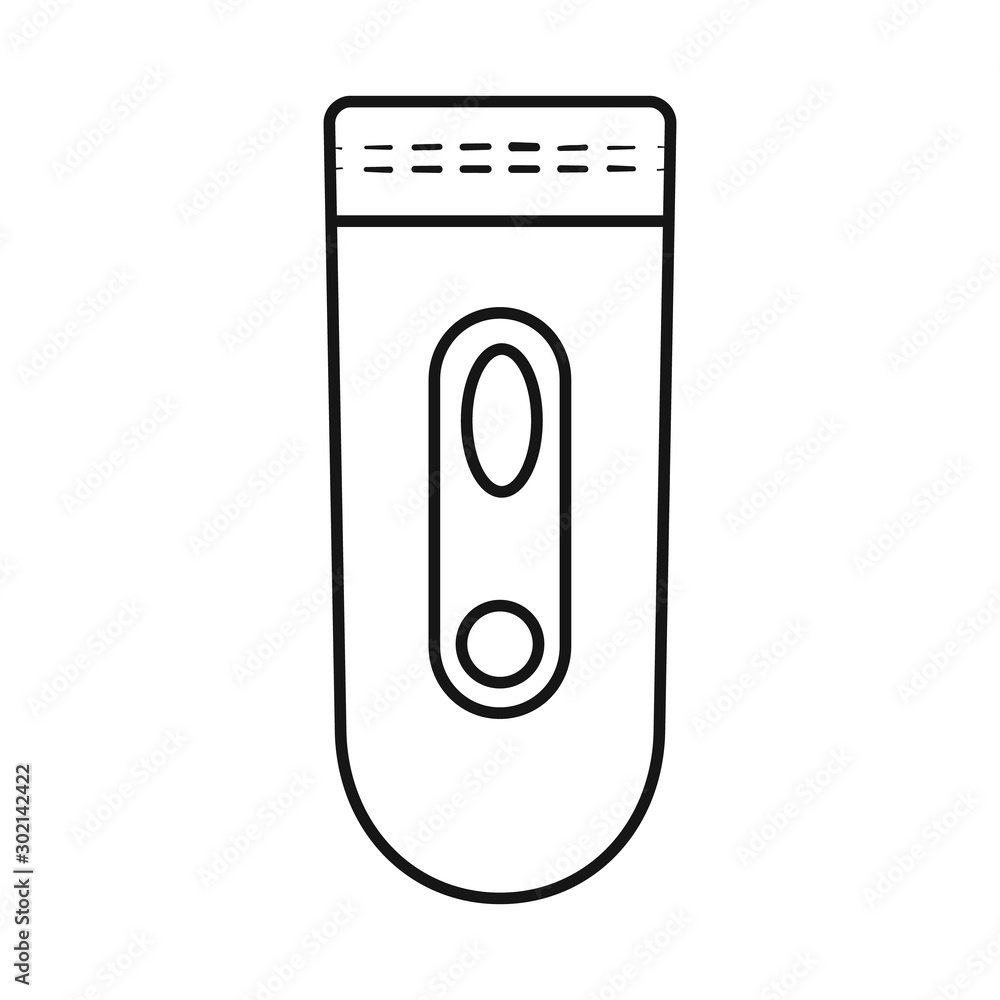 Vector illustration of razor and care symbol. Set of razor and leg stock symbol for web. Vector illustration of razor and care symbol. Set of razor and leg stock symbol for web.