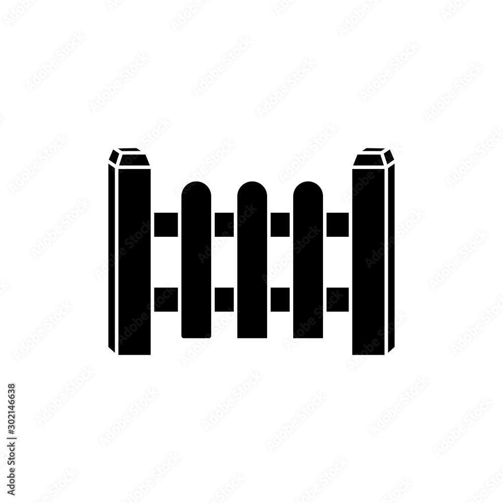 fence icon trendy flat design fence icon trendy flat design