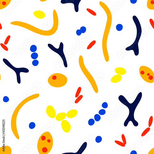 Vector isolated illustration of probiotics 