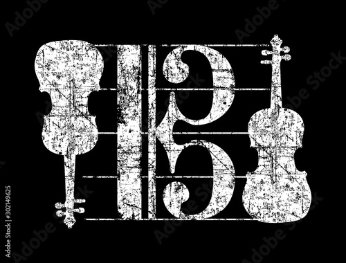 Alto Clef Violas (Vintage White)