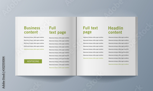 Set of brochures for marketing the promotion goods and services on market