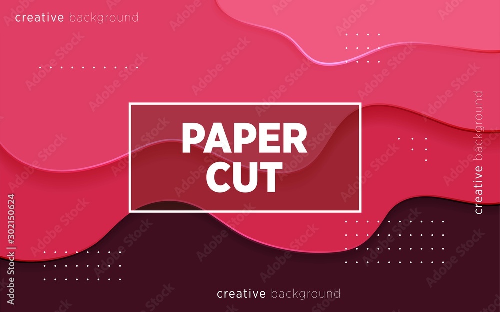 colorful abstract paper cut slime background,can be used in cover design, poster, flyer, book design, social media template background. website backgrounds or advertising. vector illustration.