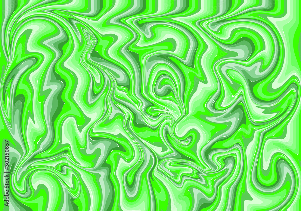 Vibrant green abstract marble pattern texture vector