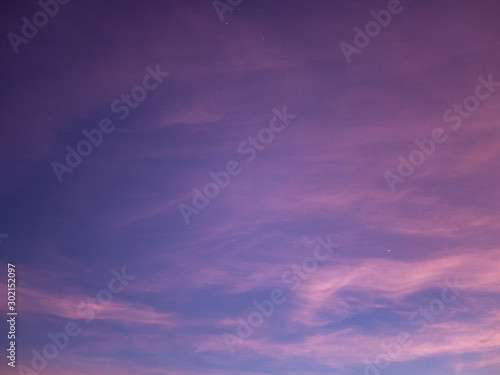 Beautiful sky and clouds in the evening,sky in twilight time background. © max_play