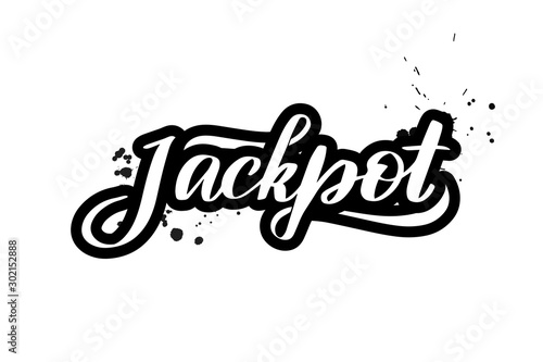 Vector calligraphy stock illustration isolated on white background.