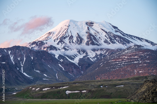 Tolbachik Volcano - an active volcano in the far east of Russia, Kamchatka Peninsula
